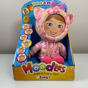 Moodles Zoey Doll Twist Flip Oodles of Moods to Share Toy 2+ Interactive NEW‎